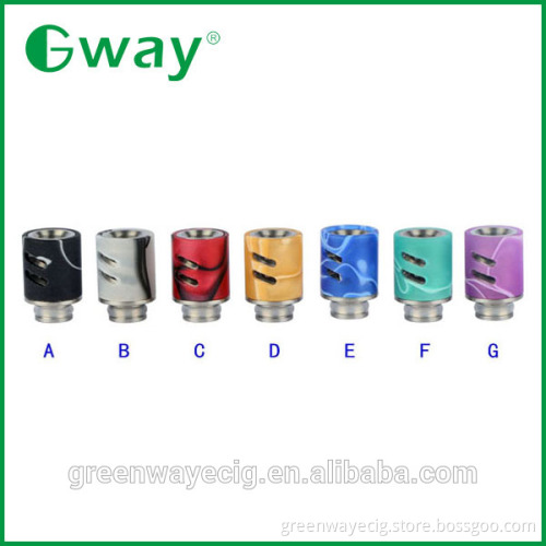 2015 wholesale color ss derlin pryrex drip tip, 510 colorful airflow control drip tip multi types individual package